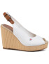 Tommy Hilfiger Espadrile Iconic Elena Sling Back Wedge FW0FW04789 Écru - Pled.ro