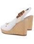 Tommy Hilfiger Espadrile Iconic Elena Sling Back Wedge FW0FW04789 Écru - Pled.ro