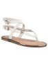 Tommy Hilfiger Sandale Iconic Flat Strappy Sandal FW0FW04873 Alb - Pled.ro