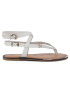 Tommy Hilfiger Sandale Iconic Flat Strappy Sandal FW0FW04873 Alb - Pled.ro