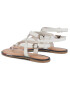 Tommy Hilfiger Sandale Iconic Flat Strappy Sandal FW0FW04873 Alb - Pled.ro