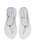 Tommy Hilfiger Sandale Irredescent Flat Beach Sandal FW0FW04796 Alb - Pled.ro