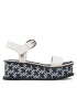 Tommy Hilfiger Sandale New Artisanal Flatform FW0FW07022 Alb - Pled.ro