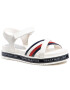 Tommy Hilfiger Sandale Platform Velcro Sandal T3A2-31041-1191 M Alb - Pled.ro