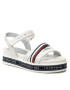 Tommy Hilfiger Sandale Platform Velcro Sandal T3A2-32176-0567 M Alb - Pled.ro