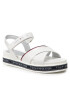 Tommy Hilfiger Sandale Platform Velcro Sandal T3A2-32178-0774 S Alb - Pled.ro