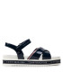 Tommy Hilfiger Sandale Platform Velcro Sandal T3A2-32178-0774 S Bleumarin - Pled.ro