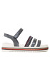 Tommy Hilfiger Sandale Platform Velcro Sandal T3A2-32763-0568 S Bleumarin - Pled.ro