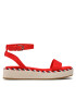 Tommy Hilfiger Sandale Rope Flatform FW0FW07019 Roșu - Pled.ro