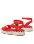 Tommy Hilfiger Sandale Rope Flatform FW0FW07019 Roșu - Pled.ro