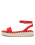 Tommy Hilfiger Sandale Rope Flatform FW0FW07019 Roșu - Pled.ro