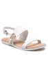 Tommy Hilfiger Sandale Round Th Flat Sandal FW0FW06230 Alb - Pled.ro