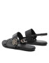 Tommy Hilfiger Sandale Round Th Flat Sandal FW0FW06230 Negru - Pled.ro