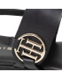 Tommy Hilfiger Sandale Round Th Flat Sandal FW0FW06230 Negru - Pled.ro