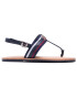 Tommy Hilfiger Sandale Shimmery Ribbon Flat Sandal FW0FW05629 Bleumarin - Pled.ro