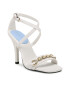 Tommy Hilfiger Sandale Th Chain Feminine Heel Sandal FW0FW07076 Alb - Pled.ro