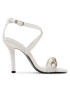 Tommy Hilfiger Sandale Th Chain Feminine Heel Sandal FW0FW07076 Alb - Pled.ro