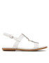 Tommy Hilfiger Sandale Th Flat Sandal FW0FW07068 Alb - Pled.ro