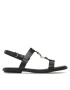 Tommy Hilfiger Sandale Th Flat Sandal FW0FW07068 Negru - Pled.ro