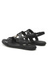 Tommy Hilfiger Sandale Th Flat Sandal FW0FW07068 Negru - Pled.ro