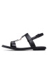 Tommy Hilfiger Sandale Th Flat Sandal FW0FW07068 Negru - Pled.ro