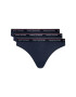 Tommy Hilfiger Set 3 perechi de chiloți tanga UW0UW00048 Bleumarin - Pled.ro