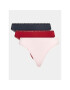 Tommy Hilfiger Set 3 perechi de chiloți tanga UW0UW02824 Colorat - Pled.ro