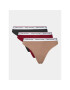 Tommy Hilfiger Set 3 perechi de chiloți tanga UW0UW04894 Colorat - Pled.ro