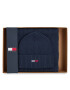 Tommy Hilfiger Set căciulă și fular tip guler Tjw Flag Beanie And Scarf AM0AM11677 Bleumarin - Pled.ro