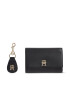 Tommy Hilfiger Set portofel și breloc Med Flap Wallet W Keyfob AW0AW15663BDS Negru - Pled.ro