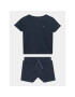 Tommy Hilfiger Set tricou și pantaloni scurți KN0KN01597 Bleumarin Regular Fit - Pled.ro