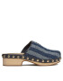 Tommy Hilfiger Saboți Denim Contrast Clog FW0FW07410 Bleumarin - Pled.ro