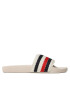 Tommy Hilfiger Șlapi Essential Pool Slide FW0FW07151 Écru - Pled.ro