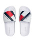 Tommy Hilfiger Șlapi Flag Print Pool Slide T3B0-32273-1172100 S Alb - Pled.ro