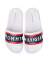 Tommy Hilfiger Șlapi Maxi Lettering Print Pool Slide T3B0-30757-0904 S Alb - Pled.ro