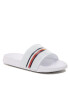 Tommy Hilfiger Șlapi Reflective Pool Slide T3B0-32931-1172 S Alb - Pled.ro