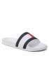 Tommy Hilfiger Șlapi Rubber Th Flag Pool Slide FM0FM04236 Alb - Pled.ro