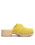 Tommy Hilfiger Saboți Th Clog Suede FW0FW07171 Galben - Pled.ro