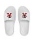 Tommy Hilfiger Șlapi Th Essential Slide FW0FW06833 Alb - Pled.ro