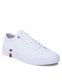 Tommy Hilfiger Sneakers Corporate Leather Detail Vulc FM0FM04589 Alb - Pled.ro