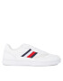 Tommy Hilfiger Sneakers Court Cupsole Retro Lth Stripes FM0FM04828 Alb - Pled.ro