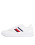 Tommy Hilfiger Sneakers Court Cupsole Retro Lth Stripes FM0FM04828 Alb - Pled.ro