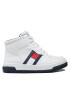 Tommy Hilfiger Sneakers High Top Lace-Up Sneaker T3B9-32485-1351 S Alb - Pled.ro