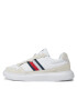 Tommy Hilfiger Sneakers Light Cupsole Lth Mix Stripes FM0FM04889 Alb - Pled.ro