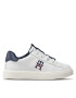 Tommy Hilfiger Sneakers Low Cut lace-Up Sneaker T1B9-32457-1355 S Alb - Pled.ro