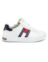 Tommy Hilfiger Sneakers Low Cut Lace-Up Sneaker T3B4-30718-0900 S Alb - Pled.ro