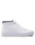 Tommy Hilfiger Sneakers Prep Vulc High Leather FM0FM04172 Alb - Pled.ro