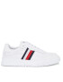 Tommy Hilfiger Sneakers Supercup Leather Stripes FM0FM04824 Alb - Pled.ro