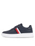 Tommy Hilfiger Sneakers Supercup Leather Stripes FM0FM04824 Bleumarin - Pled.ro