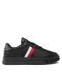 Tommy Hilfiger Sneakers Supercup Leather Stripes FM0FM04824 Negru - Pled.ro